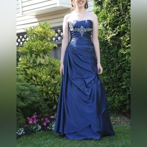 TALL Blue Prom Dress